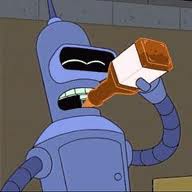Bender bebiendo